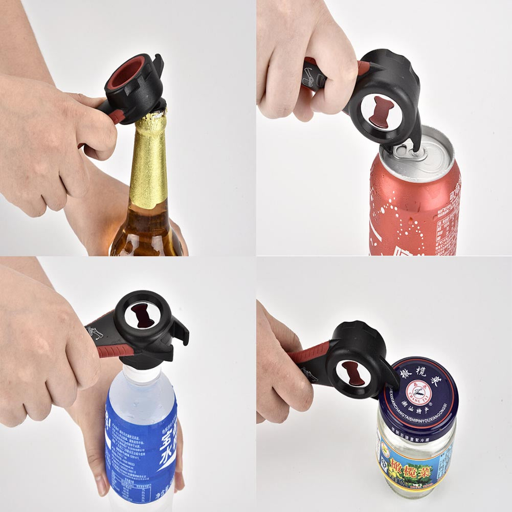 5 in 1 Creative Bottle & Jar Opener - Collectible Bottle Poppers