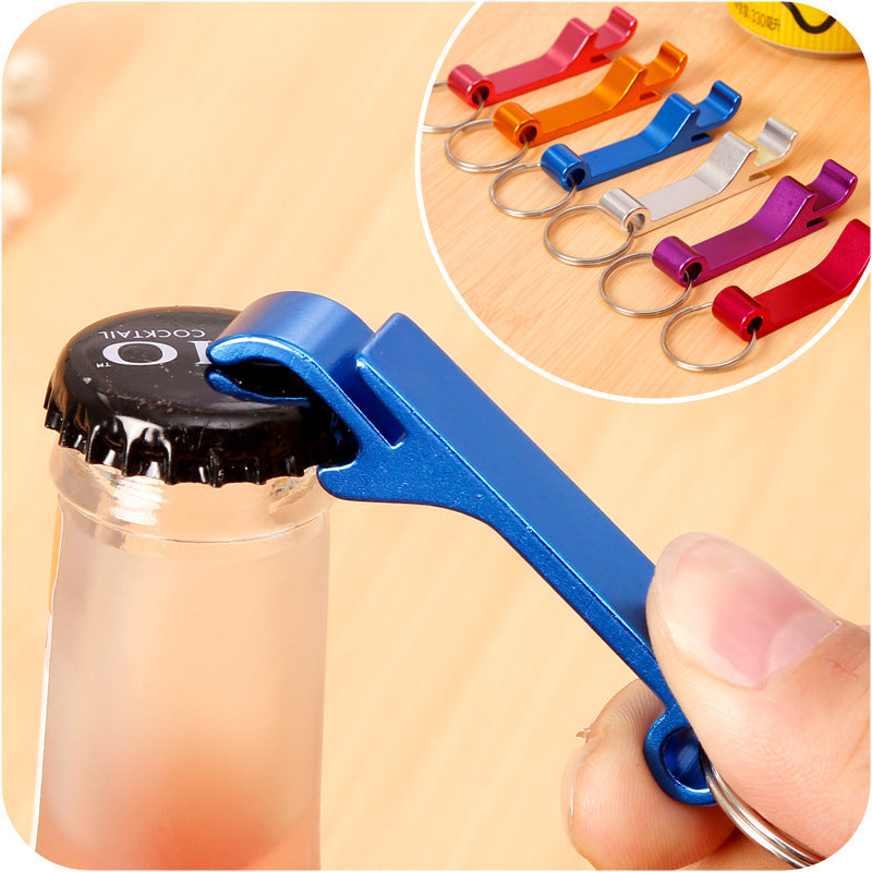 Aluminum Apricot Bottle Opener Keychain