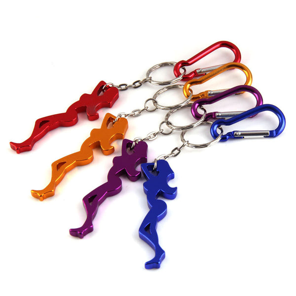 Sexy Girl Bottle Popper Keychain