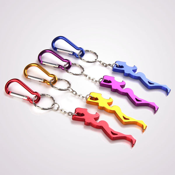 Sexy Girl Bottle Popper Keychain
