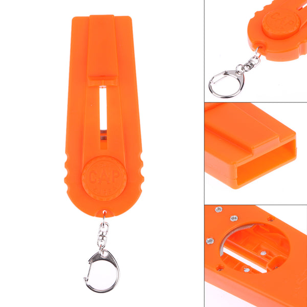 Flying Cap Bottle Opener Keychain
