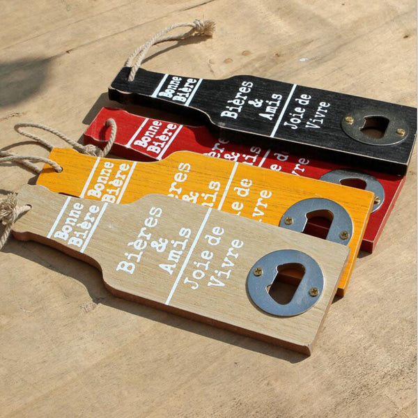 Old Style Wooden Bottle Opener