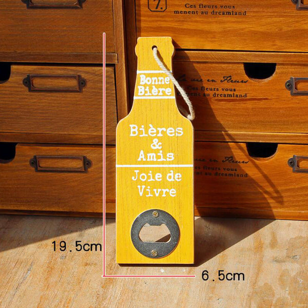 Old Style Wooden Bottle Opener