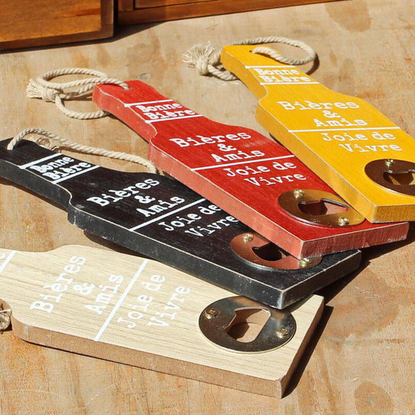 Old Style Wooden Bottle Opener