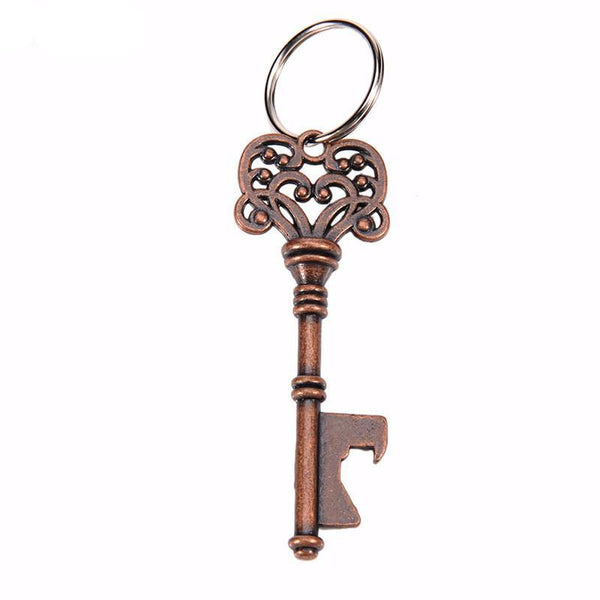 Vintage Skeleton Key Bottle Opener Keychain