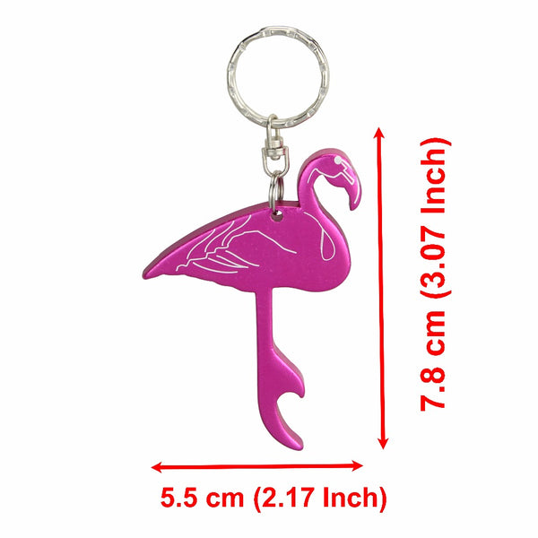 Lovely Flamingo Bottle Popper Keychain