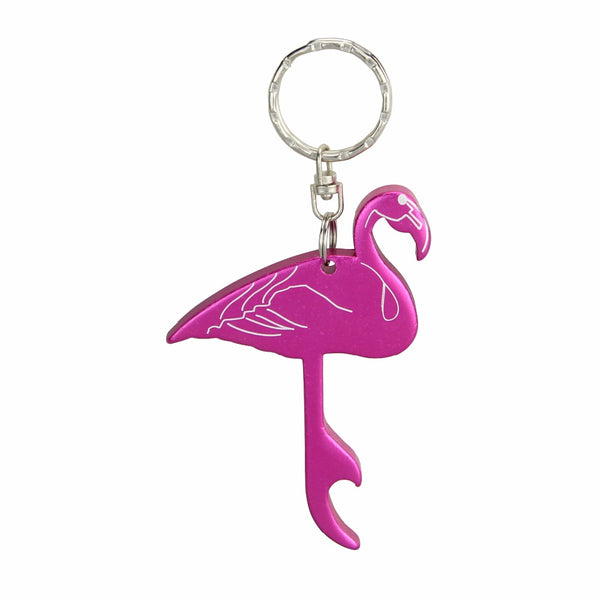 Lovely Flamingo Bottle Popper Keychain