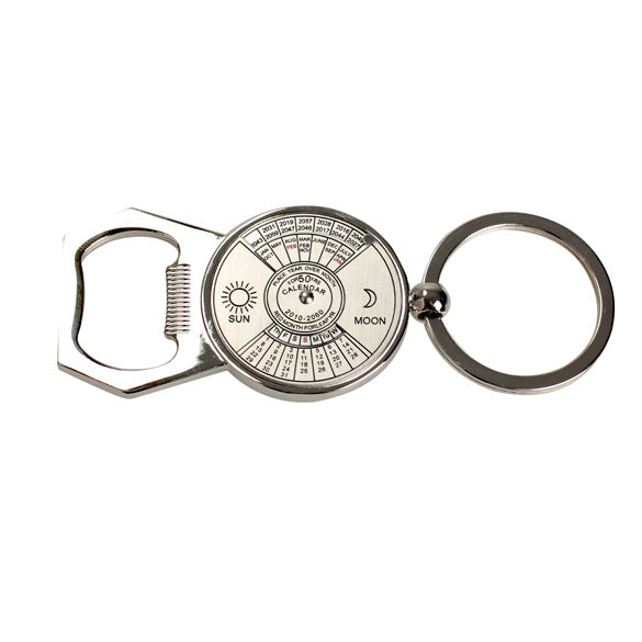 Mini Perpetual Calendar Bottler Popper Keychain