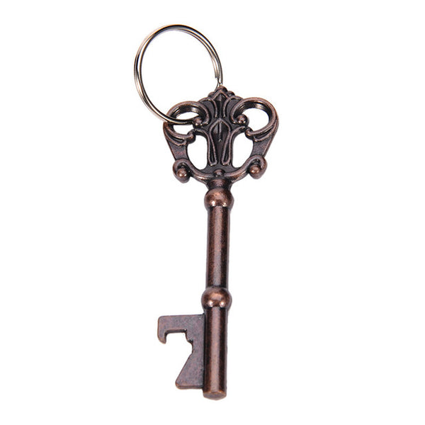 Vintage Skeleton Key Bottle Opener Keychain