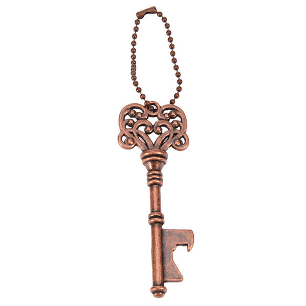 Vintage Skeleton Key Bottle Opener Keychain